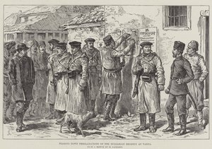 Arracher les proclamations de la régence bulgare à Varna - Johann Nepomuk Schonberg